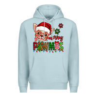 Blue Mist merry pawmas christmas chihuahua Premium Hoodie - Jasminsmagicworld