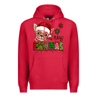Cardinal merry pawmas christmas chihuahua Premium Hoodie - Jasminsmagicworld