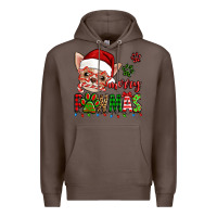 Coffee merry pawmas christmas chihuahua Premium Hoodie - Jasminsmagicworld