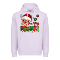 Lilac merry pawmas christmas chihuahua Premium Hoodie - Jasminsmagicworld