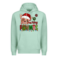 Seafoam merry pawmas christmas chihuahua Premium Hoodie - Jasminsmagicworld