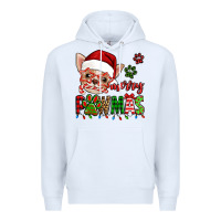 White merry pawmas christmas chihuahua Premium Hoodie - Jasminsmagicworld