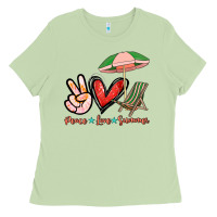 Matcha Peace love summer Ladies Tee - NancyCooperArtShop