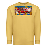 Antique Gold 4th of july truck cow license plate Premium Sweatshirt - BarkalooDesign