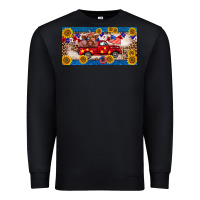 Black 4th of july truck cow license plate Premium Sweatshirt - BarkalooDesign