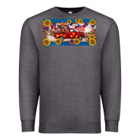 Charcoal Heather 4th of july truck cow license plate Premium Sweatshirt - BarkalooDesign