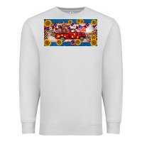 Dove Grey 4th of july truck cow license plate Premium Sweatshirt - BarkalooDesign