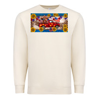 Sandshell 4th of july truck cow license plate Premium Sweatshirt - BarkalooDesign
