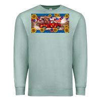 Seafoam 4th of july truck cow license plate Premium Sweatshirt - BarkalooDesign