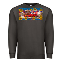 Smoke 4th of july truck cow license plate Premium Sweatshirt - BarkalooDesign