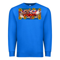 True Royal 4th of july truck cow license plate Premium Sweatshirt - BarkalooDesign