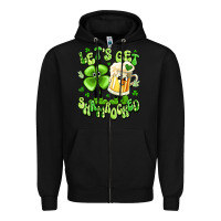 Black let's get shamrocked Zipper Hoodie - Artiststas