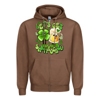 Chestnut let's get shamrocked Zipper Hoodie - Artiststas