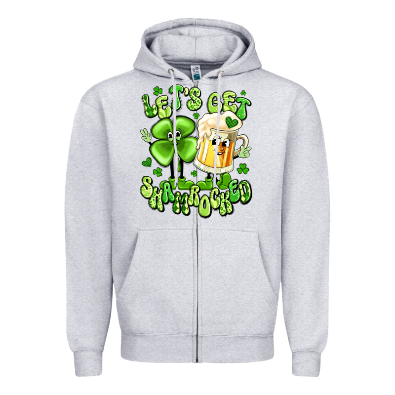 Let's Get Shamrocked Zipper Hoodie by Artiststas | Teevron
