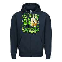 Navy let's get shamrocked Zipper Hoodie - Artiststas