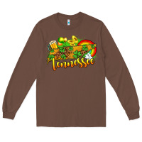 Chestnut St. Patrick's Tennessee map Long Sleeve Tee - OliviaCreatesArt
