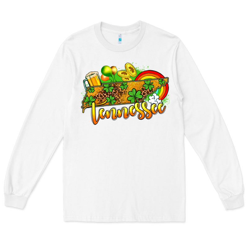 St. Patrick's Tennessee Map Long Sleeve Tee by OliviaCreatesArt | Teevron