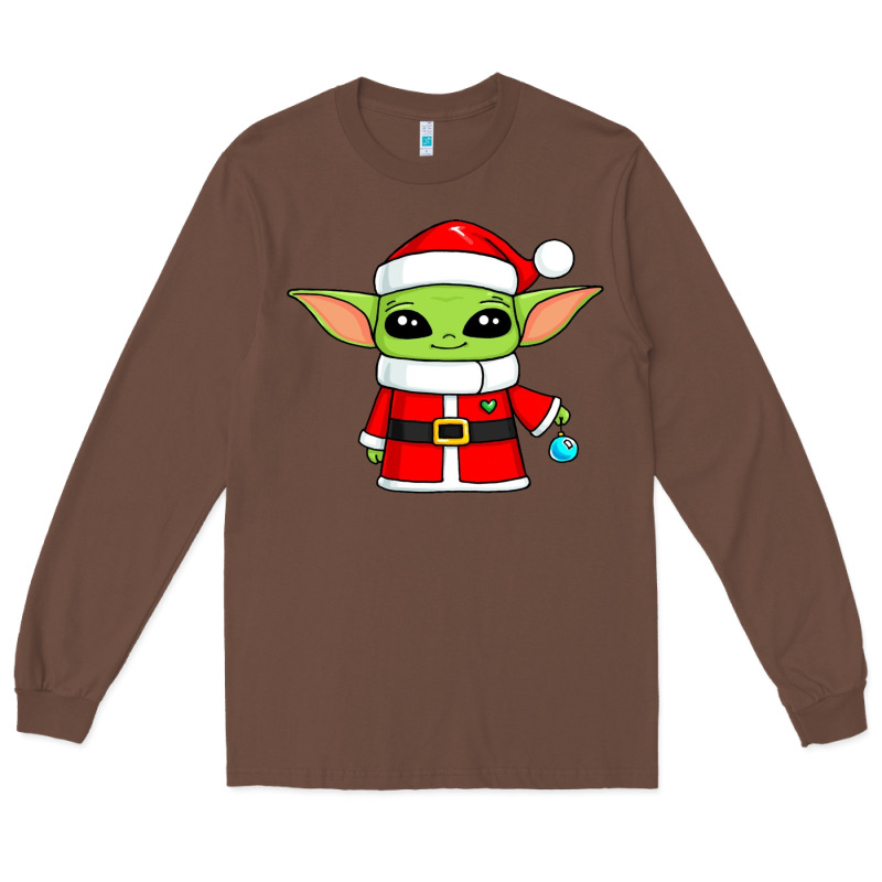 Baby Yoda Christmas Santa Claus Long Sleeve Tee by trangStudio | Teevron