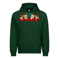 Forest Green valentines day with playing cards Urban Hoodie - AdoDesignShop
