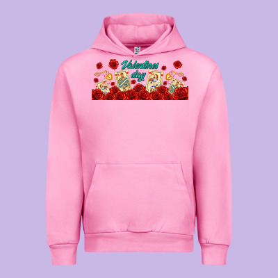 Valentines Day With Playing Cards Urban Hoodie Designed By Adodesignshop
