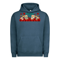 Pigment Midnight Navy valentines day with playing cards Urban Hoodie - AdoDesignShop