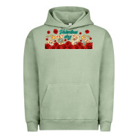 Pigment Oil Green valentines day with playing cards Urban Hoodie - AdoDesignShop