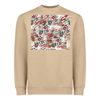Mushroom hot cocoa christmas cheer pattern Heavyweight Sweatshirt - CowhideDigitalArt
