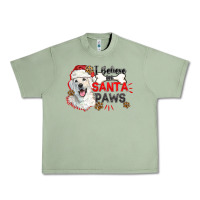 Oil Green i believe in santa paws Urban Heavy Tee - CowGirlArtShop
