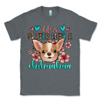Charcoal Heather life is better with a chihuahua Classic Tee - Jasminsmagicworld