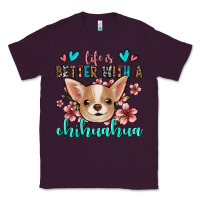 Plum life is better with a chihuahua Classic Tee - Jasminsmagicworld