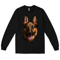 Black German Shepherd Long Sleeve Tee - Jasminsmagicworld