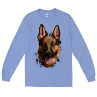 Colony Blue German Shepherd Long Sleeve Tee - Jasminsmagicworld
