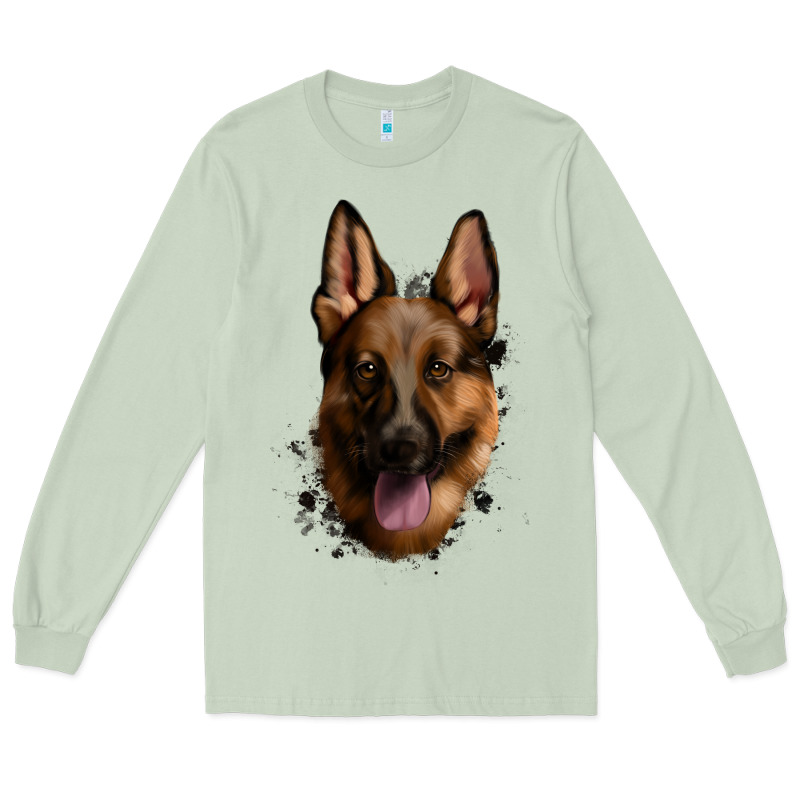 German Shepherd Long Sleeve Tee by Jasminsmagicworld | Teevron
