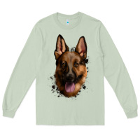 Matcha German Shepherd Long Sleeve Tee - Jasminsmagicworld