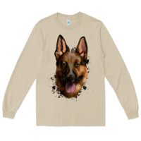 Mushroom German Shepherd Long Sleeve Tee - Jasminsmagicworld
