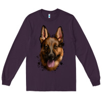 Plum German Shepherd Long Sleeve Tee - Jasminsmagicworld