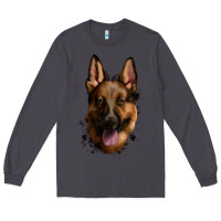Smoke German Shepherd Long Sleeve Tee - Jasminsmagicworld