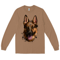 Toasted Coconut German Shepherd Long Sleeve Tee - Jasminsmagicworld