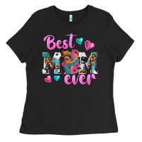 Black Best Mom Ever Afro Woman Ladies Tee - texasbilliewilder