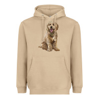 Mushroom goldendoodle Heavyweight Hoodie - BarkalooDesign