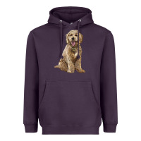 Plum goldendoodle Heavyweight Hoodie - BarkalooDesign