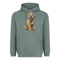 Sage goldendoodle Heavyweight Hoodie - BarkalooDesign