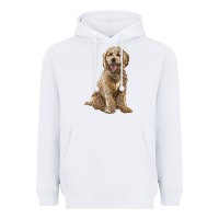 White goldendoodle Heavyweight Hoodie - BarkalooDesign