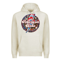 Oatmeal Heather Western American Babe Patriotic Premium Hoodie - LillyAllenDesigns