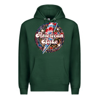 Western American Babe Patriotic Premium Hoodie | Teevron