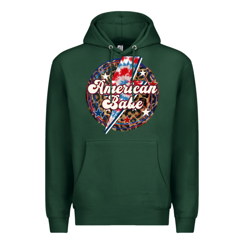 Western American Babe Patriotic Premium Hoodie by LillyAllenDesigns | Teevron