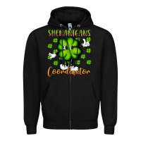 Black shenanigans coordinator st patrick s day artiststas Zipper Hoodie - Artiststas