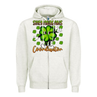 Oatmeal Heather shenanigans coordinator st patrick s day artiststas Zipper Hoodie - Artiststas