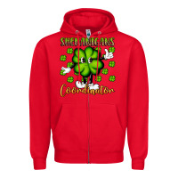 Red shenanigans coordinator st patrick s day artiststas Zipper Hoodie - Artiststas