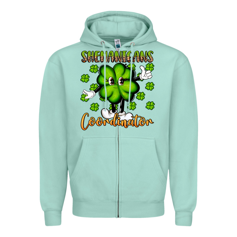 Shenanigans Coordinator St Patrick S Day Artiststas Zipper Hoodie by Artiststas | Teevron